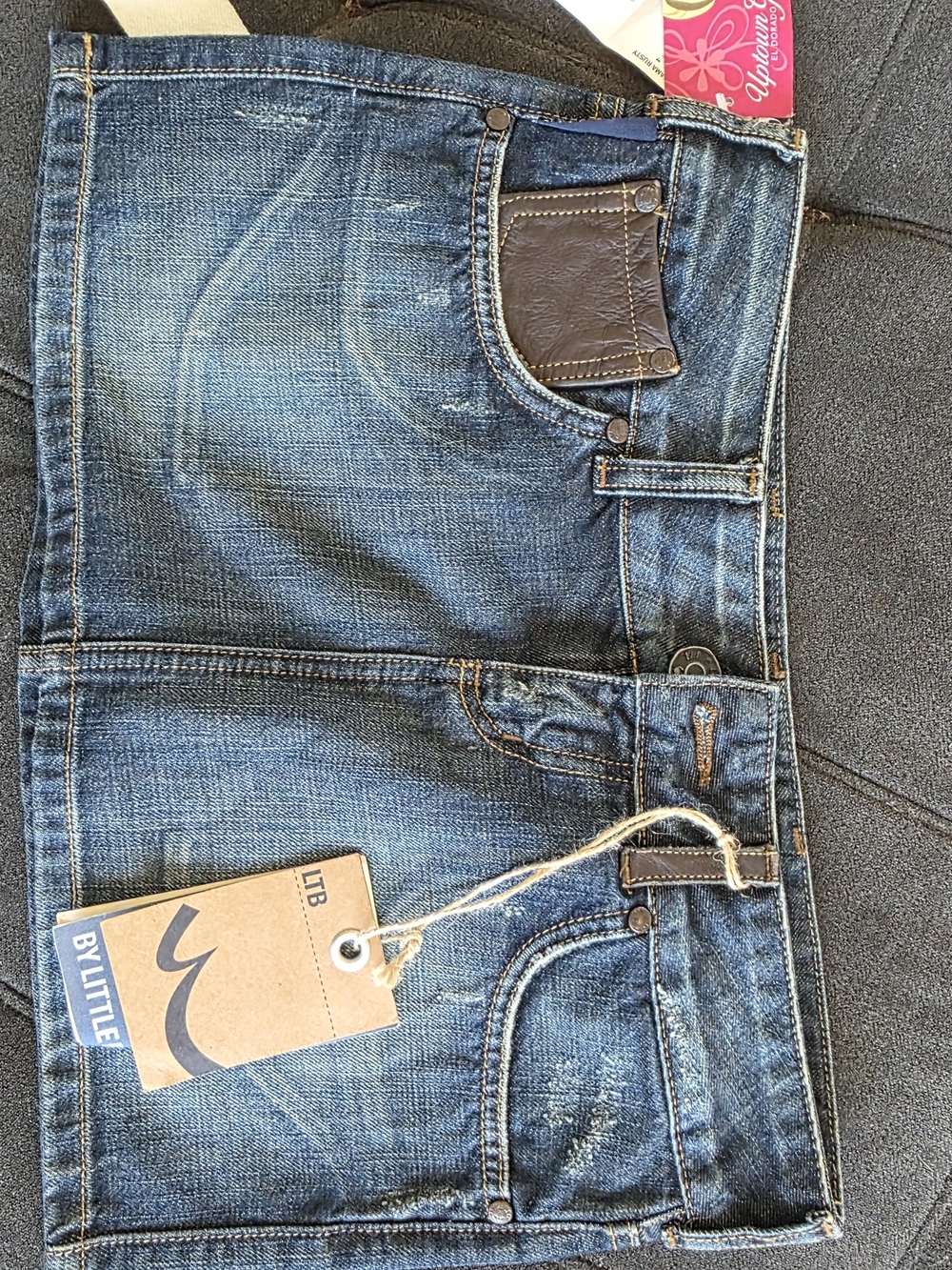 Dark Blue Denim Mini Skirt